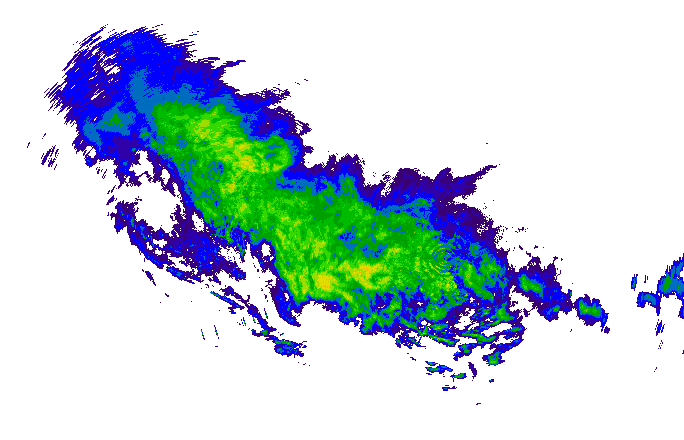 Meteoradar - aktuální srážky 2024-05-07 10:45:00