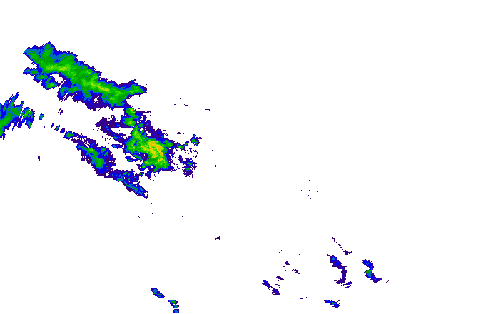 Meteoradar - aktuální srážky 2024-05-16 12:45:00