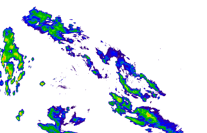 Meteoradar - aktuální srážky 2024-05-16 16:45:00