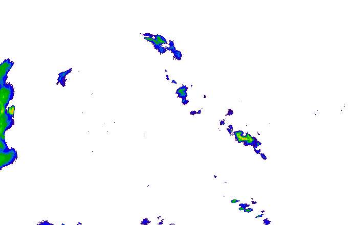 Meteoradar - aktuální srážky 2024-05-16 22:15:00
