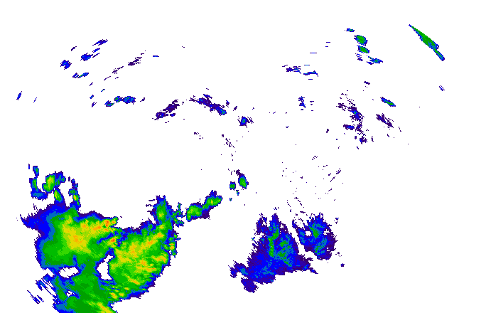 Meteoradar - aktuální srážky 2024-05-19 01:00:00