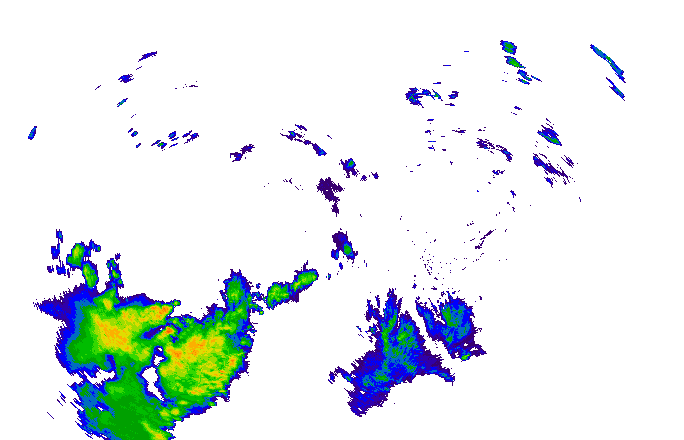 Meteoradar - aktuální srážky 2024-05-19 01:15:00