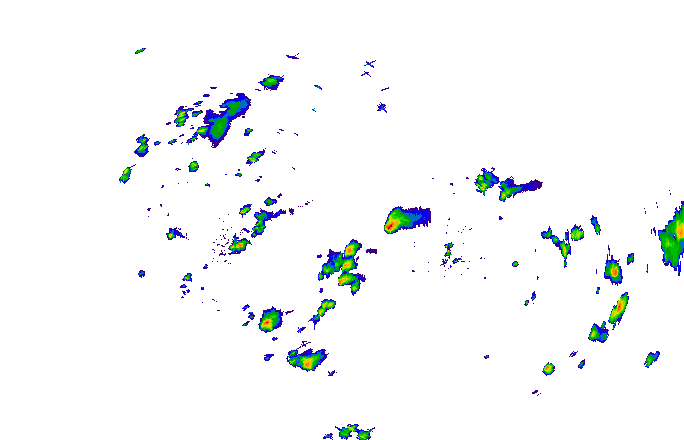 Meteoradar - aktuální srážky 2024-05-20 13:00:00