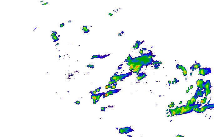 Meteoradar - aktuální srážky 2024-05-20 14:45:00