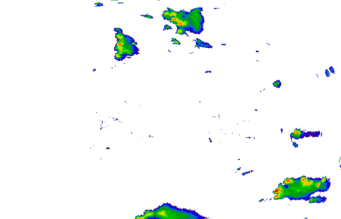 Meteoradar - aktuální srážky 2024-05-20 17:45:00