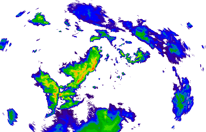 Meteoradar - aktuální srážky 2023-03-31 16:45:00
