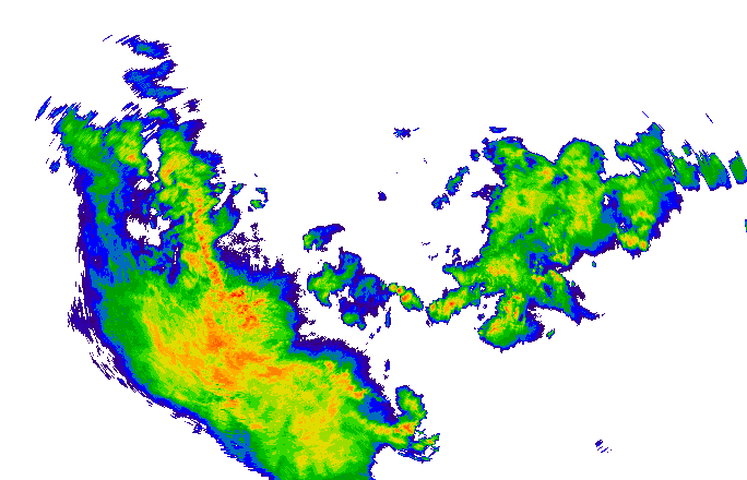 Meteoradar - aktuální srážky 2024-05-06 22:45:00