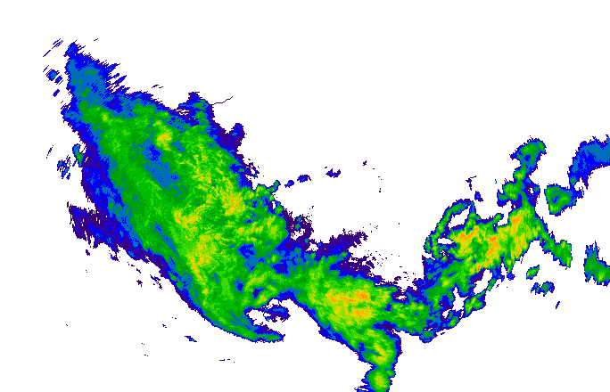 Meteoradar - aktuální srážky 2024-05-07 02:45:00