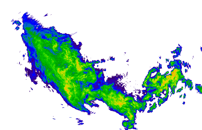 Meteoradar - aktuální srážky 2024-05-07 03:15:00
