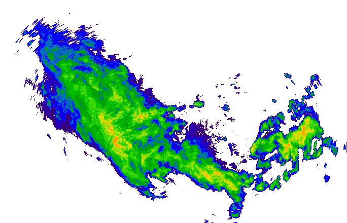 Meteoradar - aktuální srážky 2024-05-07 04:00:00