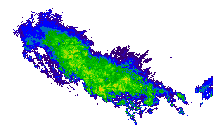 Meteoradar - aktuální srážky 2024-05-07 09:45:00