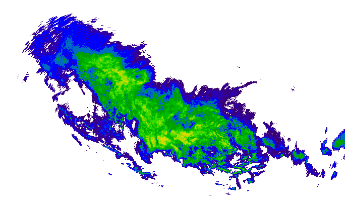 Meteoradar - aktuální srážky 2024-05-07 11:00:00