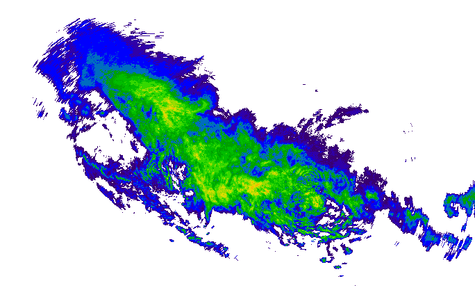 Meteoradar - aktuální srážky 2024-05-07 11:30:00