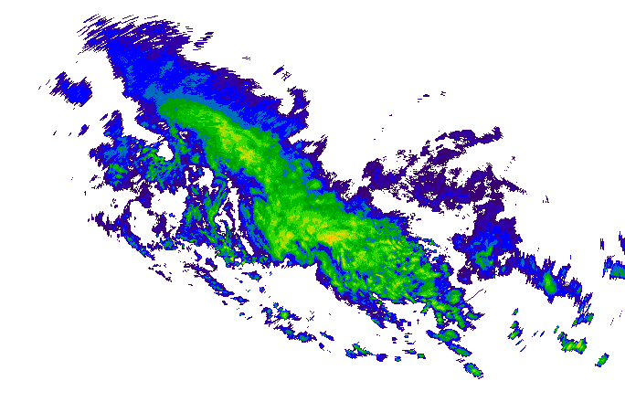 Meteoradar - aktuální srážky 2024-05-07 13:00:00