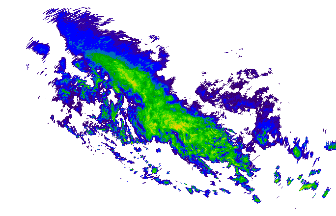 Meteoradar - aktuální srážky 2024-05-07 13:15:00