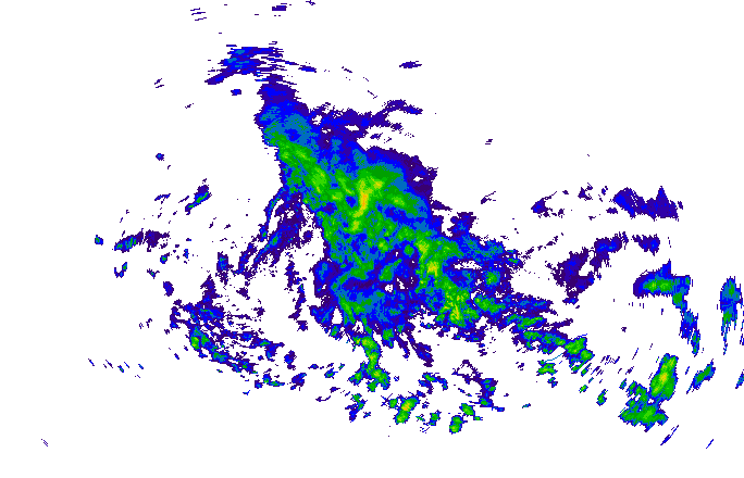 Meteoradar - aktuální srážky 2024-05-07 17:00:00