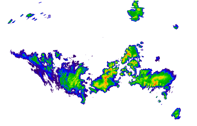 Meteoradar - aktuální srážky 2024-05-19 06:30:00