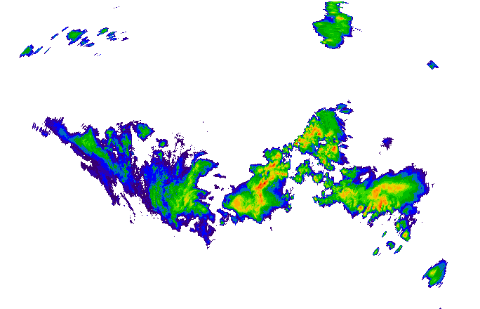Meteoradar - aktuální srážky 2024-05-19 06:45:00