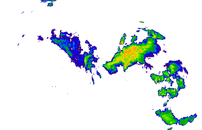 Meteoradar - aktuální srážky 2024-05-19 09:30:00