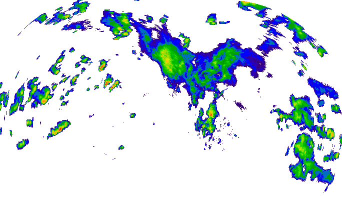 Meteoradar - aktuální srážky 2024-05-19 12:15:00