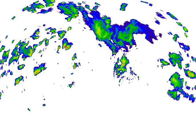 Meteoradar - aktuální srážky 2024-05-19 12:45:00