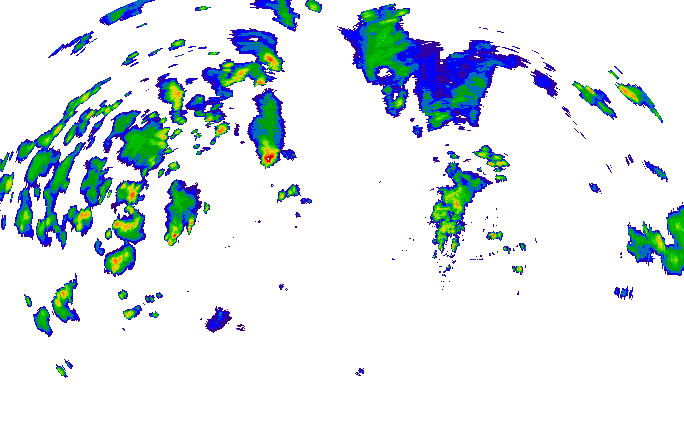 Meteoradar - aktuální srážky 2024-05-19 14:15:00