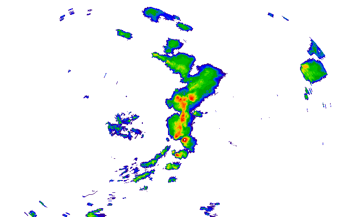 Meteoradar - aktuální srážky 2024-05-19 21:00:00