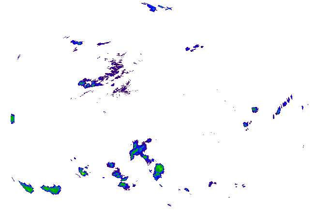 Meteoradar - aktuální srážky 2025-03-25 01:00:00