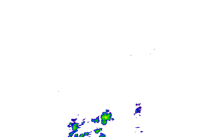 Meteoradar - aktuální srážky 2025-04-23 01:45:00