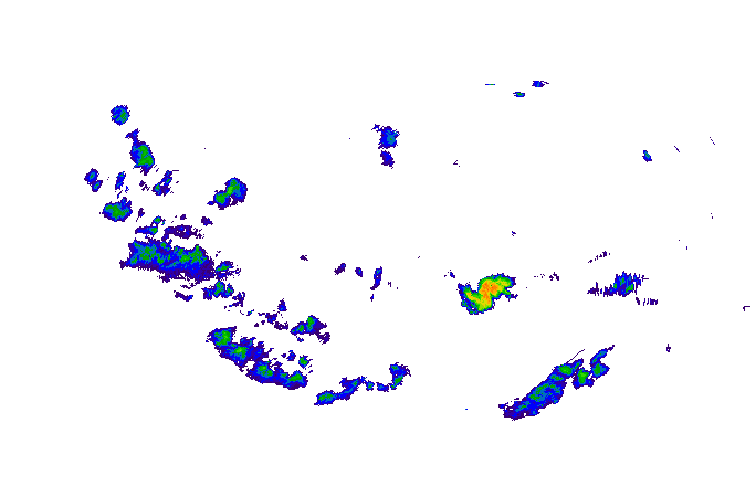 Meteoradar - aktuální srážky 2025-05-15 20:45:00