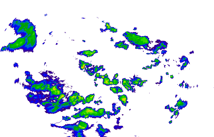 Meteoradar - aktuální srážky 2025-05-16 18:45:00