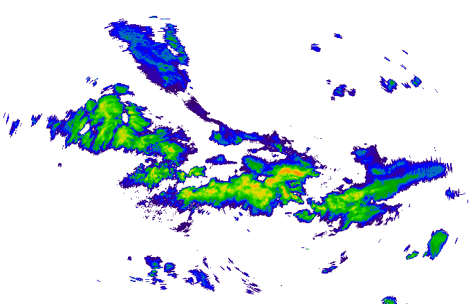 Meteoradar - aktuální srážky 2025-05-17 22:45:00