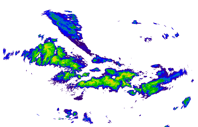 Meteoradar - aktuální srážky 2025-05-17 23:00:00
