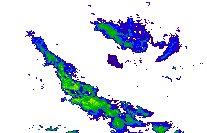 Meteoradar - aktuální srážky 2025-05-18 08:45:00
