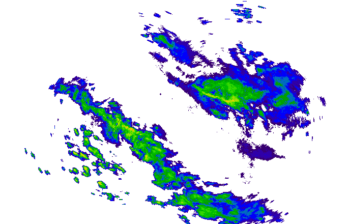 Meteoradar - aktuální srážky 2025-05-18 10:45:00
