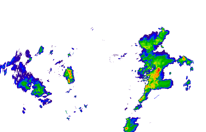 Meteoradar - aktuální srážky 2025-05-21 20:45:00