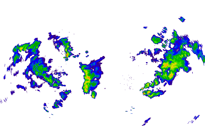Meteoradar - aktuální srážky 2025-05-21 23:00:00
