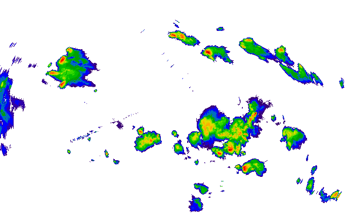 Meteoradar - aktuální srážky 2025-05-31 19:45:00