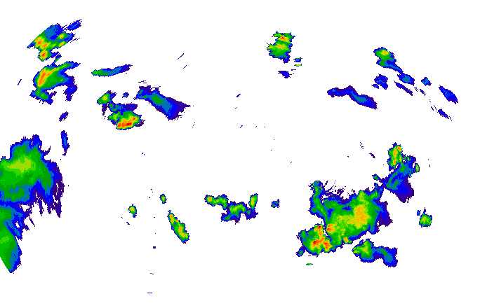 Meteoradar - aktuální srážky 2025-05-31 21:30:00