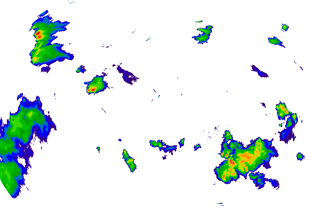 Meteoradar - aktuální srážky 2025-05-31 22:00:00