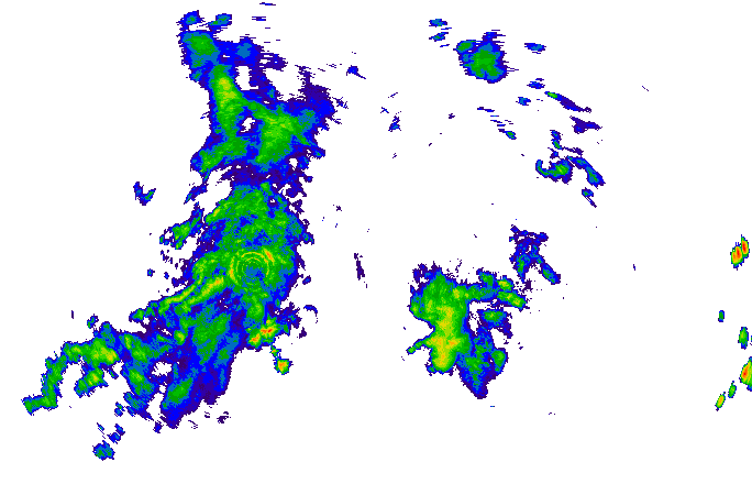 Meteoradar - aktuální srážky 2025-06-01 12:00:00