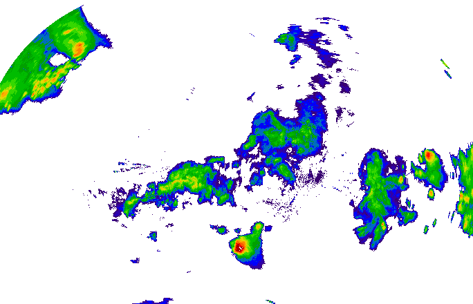 Meteoradar - aktuální srážky 2025-06-01 15:30:00