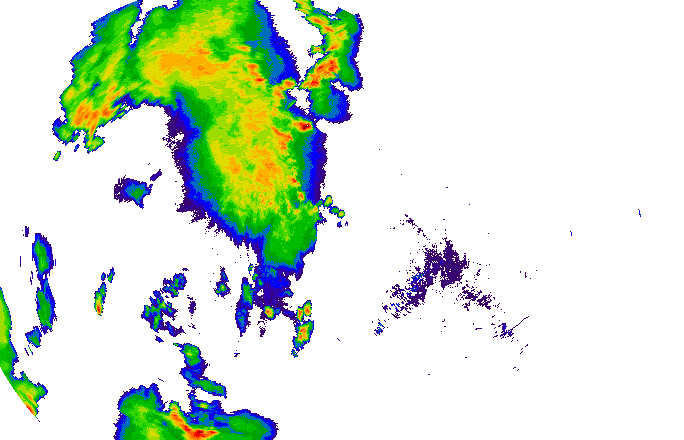 Meteoradar - aktuální srážky 2025-06-15 20:00:00