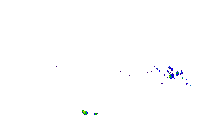 Meteoradar - aktuální srážky 2025-06-19 17:15:00