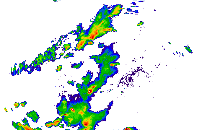 Meteoradar - aktuální srážky 2025-06-23 17:00:00