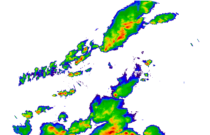 Meteoradar - aktuální srážky 2025-06-23 18:00:00