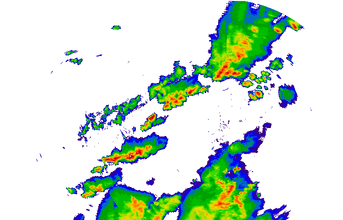 Meteoradar - aktuální srážky 2025-06-23 19:00:00