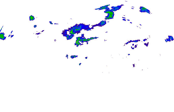 Meteoradar - aktuální srážky 2025-06-24 17:45:00