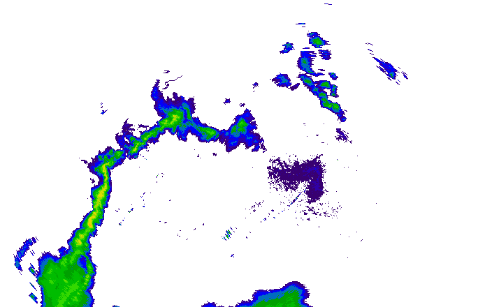 Meteoradar - aktuální srážky 2025-06-26 15:00:00