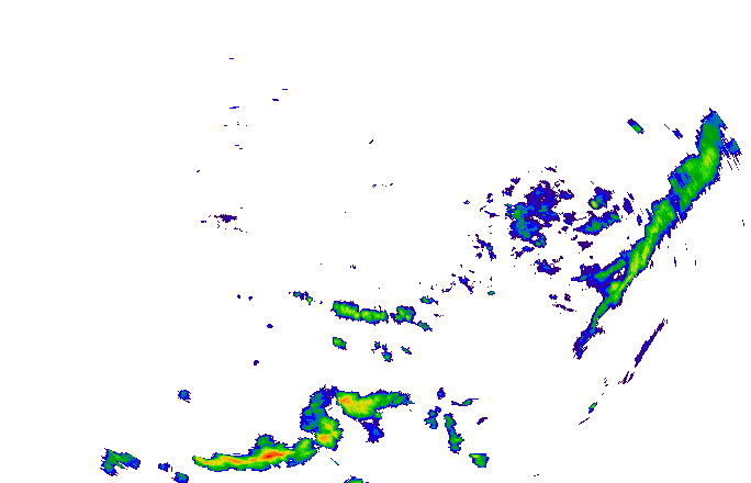 Meteoradar - aktuální srážky 2025-06-27 18:45:00
